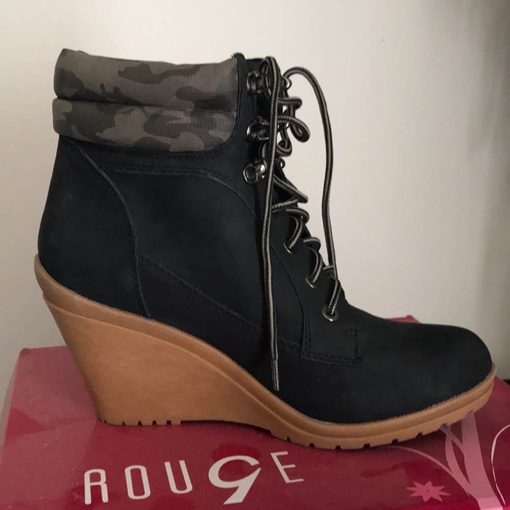 Navy Blue Booties